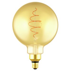 Nordlux Žlut&aacute; dekorativn&iacute; stm&iacute;vateln&aacute; LED ž&aacute;rovka Spiral Deco Globe E27 7W