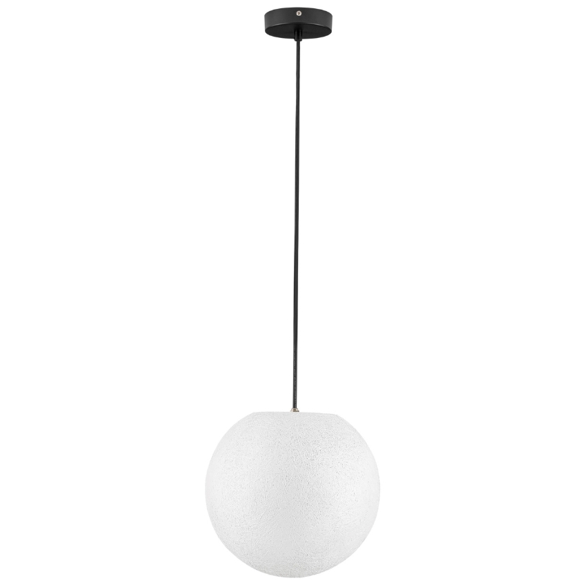 Nova Luce Bílé venkovní závěsné světlo Moon 30 cm
