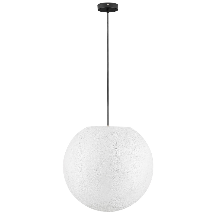 Nova Luce Bílé venkovní závěsné světlo Moon 50 cm