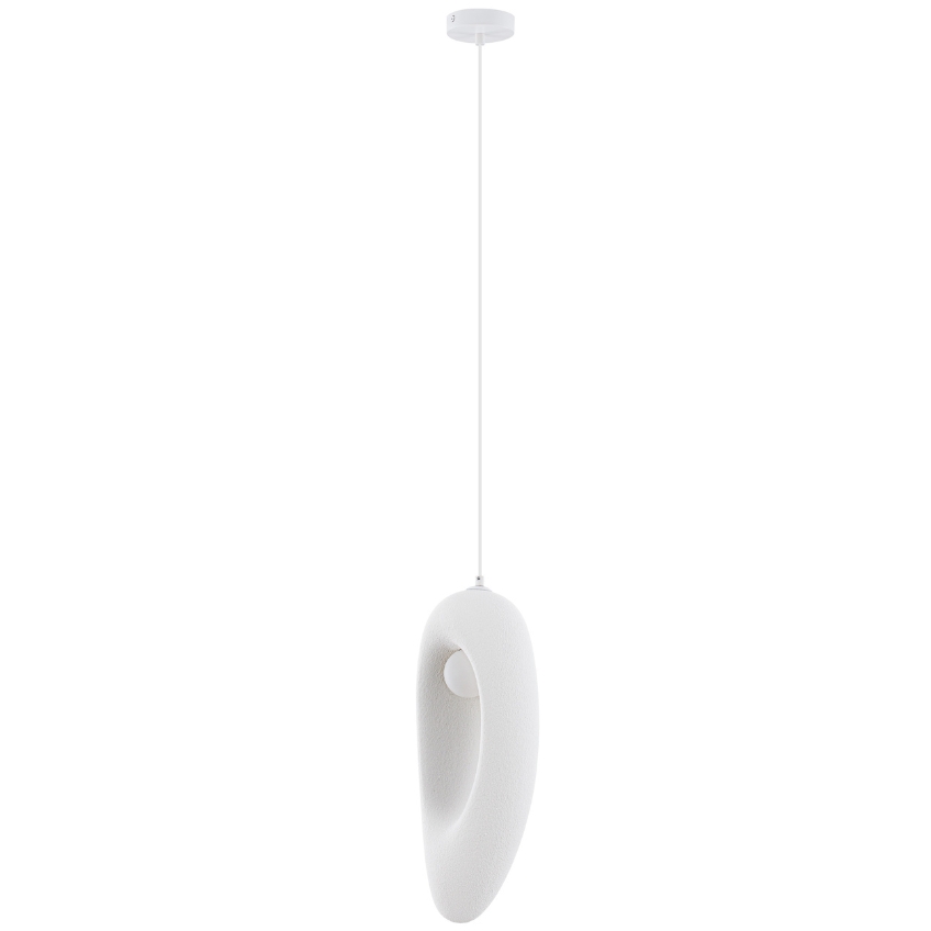 Nova Luce Bílé závěsné světlo Tempus 18 cm