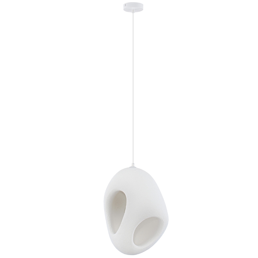 Nova Luce Bílé závěsné světlo Tempus 30 cm