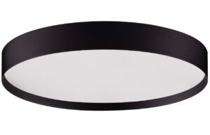 Nova Luce Čern&eacute; kovov&eacute; stropn&iacute; LED světlo Roi 40 cm