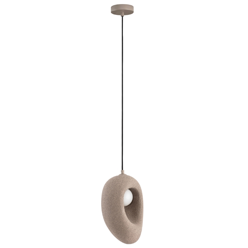 Nova Luce Hnědé závěsné světlo Tempus 20 cm