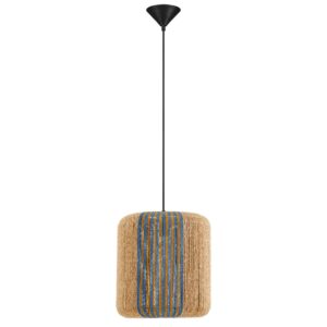 Nova Luce Modr&eacute; z&aacute;věsn&eacute; světlo Abby 33 cm