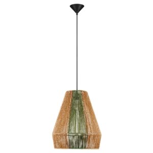Nova Luce Zelen&eacute; z&aacute;věsn&eacute; světlo Dena 39 cm
