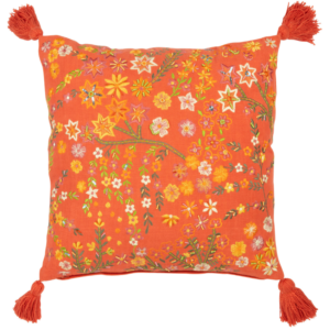 Oranžov&yacute; pol&scaron;t&aacute;ř J-line Florry 45 x 45 cm