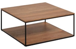 Ořechov&yacute; konferenčn&iacute; stolek Kave Home Yoana 80 x 80 cm