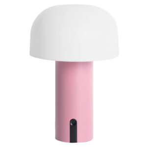 Present time Růžov&aacute; plastov&aacute; stoln&iacute; LED lampa Cecile