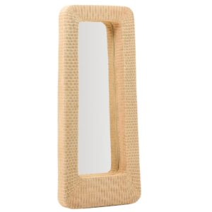 Ratanov&eacute; zrcadlo Kave Home Zilna 120 x 58 cm