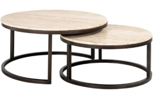 Richmond Set kamenn&yacute;ch konferenčn&iacute;ch stolků Avalon 85/70 cm