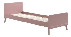 Růžov&aacute; lakovan&aacute; postel Vipack Billy 90x200 cm
