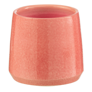 Růžov&yacute; keramick&yacute; květin&aacute;č J-line Asol 14 cm