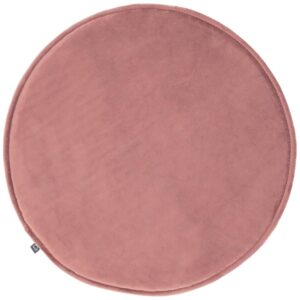 Růžov&yacute; kulat&yacute; sametov&yacute; podsed&aacute;k Kave Home Rimca ⌀ 35 cm