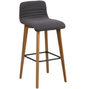 Scandi Antracitově &scaron;ed&aacute; barov&aacute; židle Areta 75 cm