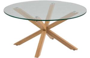 Scandi Skleněn&yacute; konferenčn&iacute; stolek Skyline 82 cm