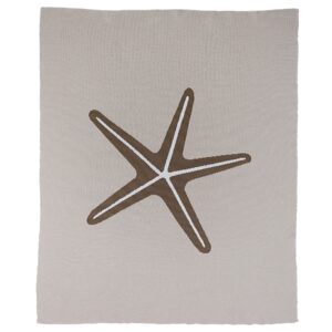 &Scaron;ed&aacute; bavlněn&aacute; dětsk&aacute; deka Quax Starfish 100 x 80 cm