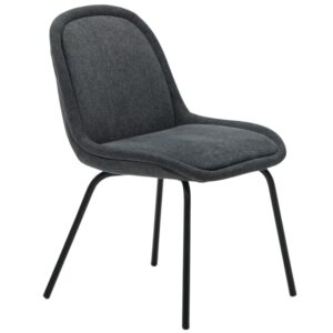 &Scaron;ed&aacute; čalouněn&aacute; j&iacute;deln&iacute; židle Kave Home Aimin