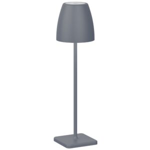 &Scaron;ed&aacute; kovov&aacute; nab&iacute;jec&iacute; stoln&iacute; LED lampa Nova Luce Colt M