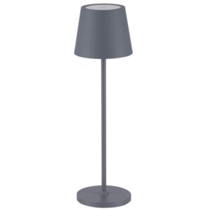 &Scaron;ed&aacute; kovov&aacute; nab&iacute;jec&iacute; stoln&iacute; LED lampa Nova Luce Seina