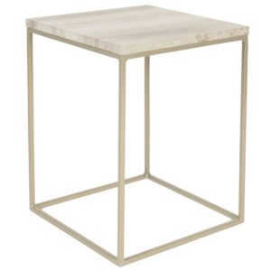 &Scaron;ed&yacute; mramorov&yacute; odkl&aacute;dac&iacute; stolek ZUIVER STRAY 35 x 35 cm