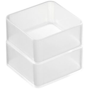 Set dvou plastov&yacute;ch organiz&eacute;rů Yamazaki Tower 8 x 8 cm