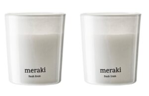 Set dvou s&oacute;jov&yacute;ch vonn&yacute;ch sv&iacute;ček Meraki Fresh Linen