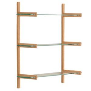Skleněn&aacute; modul&aacute;rn&iacute; police Kave Home Sitra 98 x 90 cm
