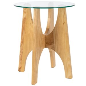 Skleněn&yacute; odkl&aacute;dac&iacute; stolek ZUIVER KOBE 45 cm