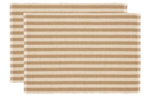 S&ouml;dahl Set dvou b&eacute;žov&yacute;ch prost&iacute;r&aacute;n&iacute; Stripe 48 x 33 cm