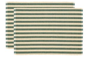 S&ouml;dahl Set dvou zelen&yacute;ch prost&iacute;r&aacute;n&iacute; Stripe 48 x 33 cm