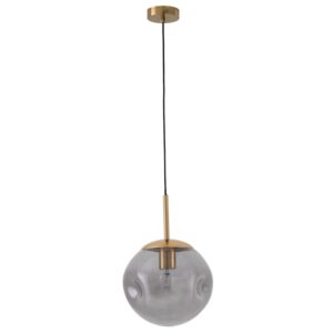 Somcasa &Scaron;ed&eacute; skleněn&eacute; z&aacute;věsn&eacute; světlo Laurin 18 cm
