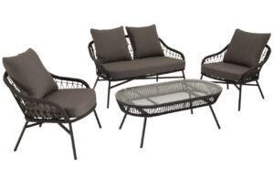 Somcasa &Scaron;ed&yacute; zahradn&iacute; set pohovky