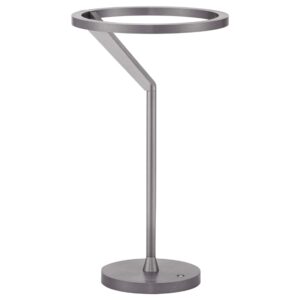 Stř&iacute;brno&scaron;ed&aacute; kovov&aacute; stoln&iacute; LED lampa Nova Luce Tilia