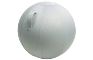 Stř&iacute;brn&yacute; sedac&iacute; / gymnastick&yacute; m&iacute;č  VLUV LEIV &Oslash; 65 cm
