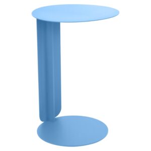 Světle modr&yacute; kovov&yacute; zahradn&iacute; odkl&aacute;dac&iacute; stolek Fermob Bebop 40 cm