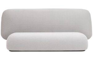 Světle &scaron;ed&aacute; l&aacute;tkov&aacute; trojm&iacute;stn&aacute; pohovka Softline Halo 242 cm
