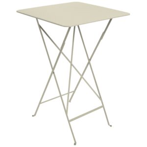 Světle &scaron;ed&yacute; kovov&yacute; skl&aacute;dac&iacute; bistro stůl Fermob Bistro 71 x 71 cm