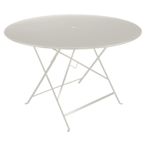 Světle &scaron;ed&yacute; kovov&yacute; skl&aacute;dac&iacute; stůl Fermob Bistro 117 cm