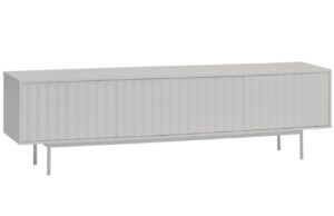 Světle &scaron;ed&yacute; lakovan&yacute; TV stolek Teulat Sierra 180 x 40 cm