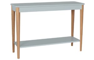 Světle &scaron;ed&yacute; lakovan&yacute; toaletn&iacute; stolek RAGABA ASHME 105 x 35 cm