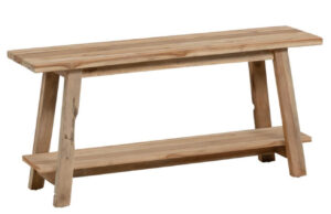 Teakov&aacute; lavice Kave Home Safara 100 cm