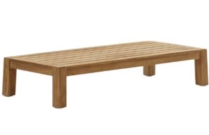 Teakov&yacute; zahradn&iacute; konferenčn&iacute; stolek Kave Home Forcanera 153 x 76 cm