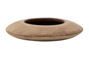 Terakotov&yacute; květin&aacute;č Kave Home Rivor &Oslash; 50 cm
