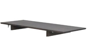 Tmavě hněd&aacute; dubov&aacute; prodlužovac&iacute; deska ke stolu ROWICO FILIPPA 45 x 120 cm