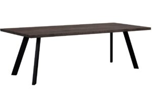 Tmavě hněd&yacute; dubov&yacute; j&iacute;deln&iacute; stůl ROWICO FRED 240 x 100 cm