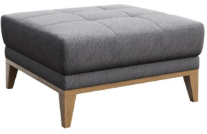 Tmavě &scaron;ed&aacute; l&aacute;tkov&aacute; podnožka MESONICA Musso Tufted I