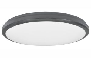 Tmavě &scaron;ed&eacute; venkovn&iacute; stropn&iacute; LED světlo Nova Luce Tommy 32 cm