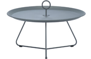 Tmavě &scaron;ed&yacute; kovov&yacute; konferenčn&iacute; stolek HOUE Eyelet 70 cm
