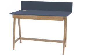 Tmavě &scaron;ed&yacute; lakovan&yacute; pracovn&iacute; stůl RAGABA LUKA 110 x 50 cm