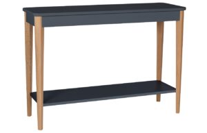 Tmavě &scaron;ed&yacute; lakovan&yacute; toaletn&iacute; stolek RAGABA ASHME 105 x 35 cm